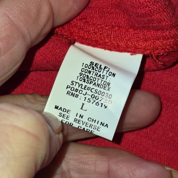 2 Corduroy Skirts, Gray and Red Size L, Cloud Ten & She+Sky, Gray Snaps, Red Zip - Picture 6 of 16